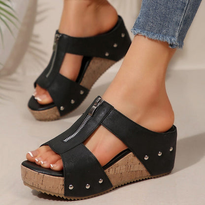 Aria Zip-Up Orthopedic Sandals