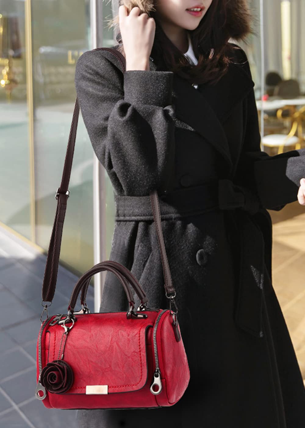 Flower Ornament Women Handbag