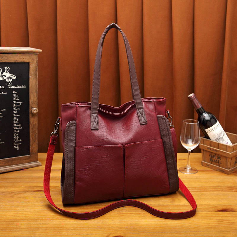 Ladies PU Leather Tote Bag