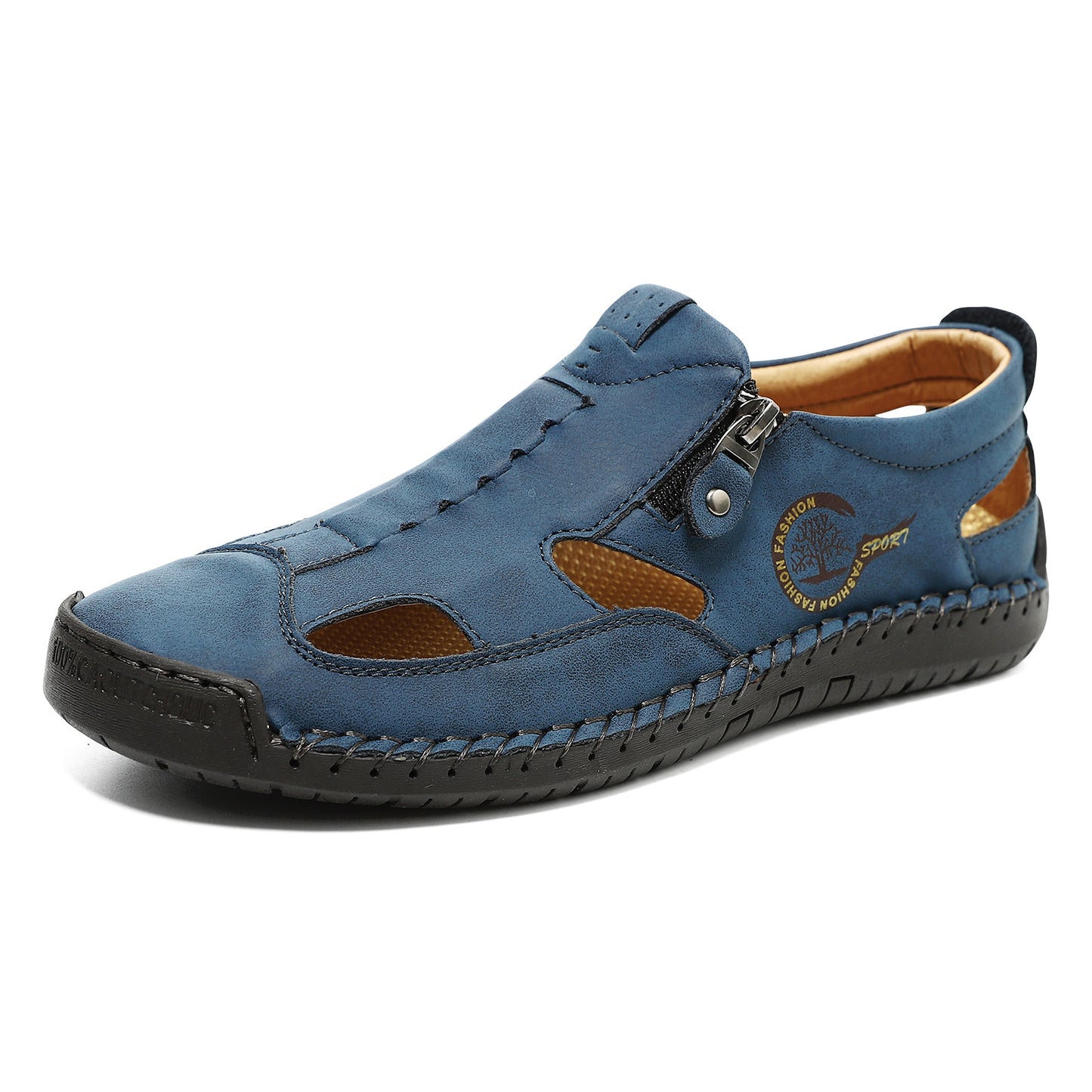Large Size Soft Leather Men's Breathable Outdoor Sandals