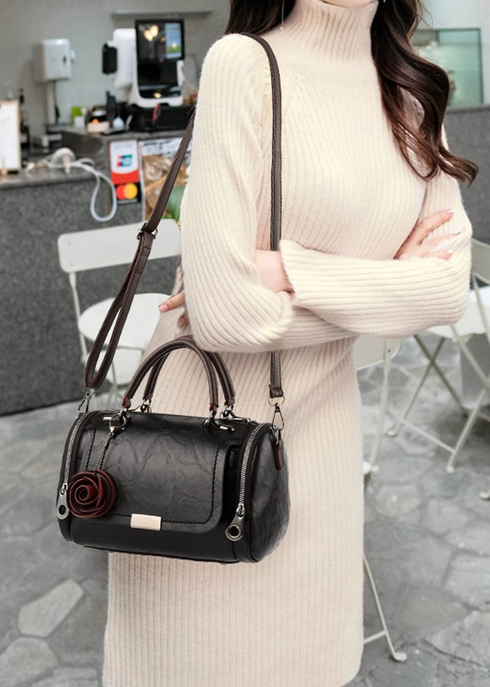 Flower Ornament Women Handbag