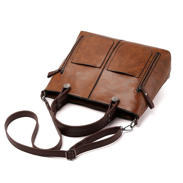 Ladies vintage leather shoulder bag